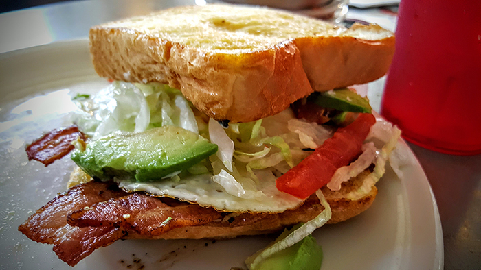 Tito's BLT w Fried Egg & Avocado