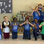 Middle School Students Collect Nearly 1000 Cans of Food