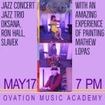 Jazz Concert set for May 17, featuring live painting in Benton