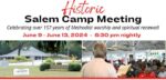 Salem Camp Meeting continues tradition June 9-13; Speakers and activities planned all week