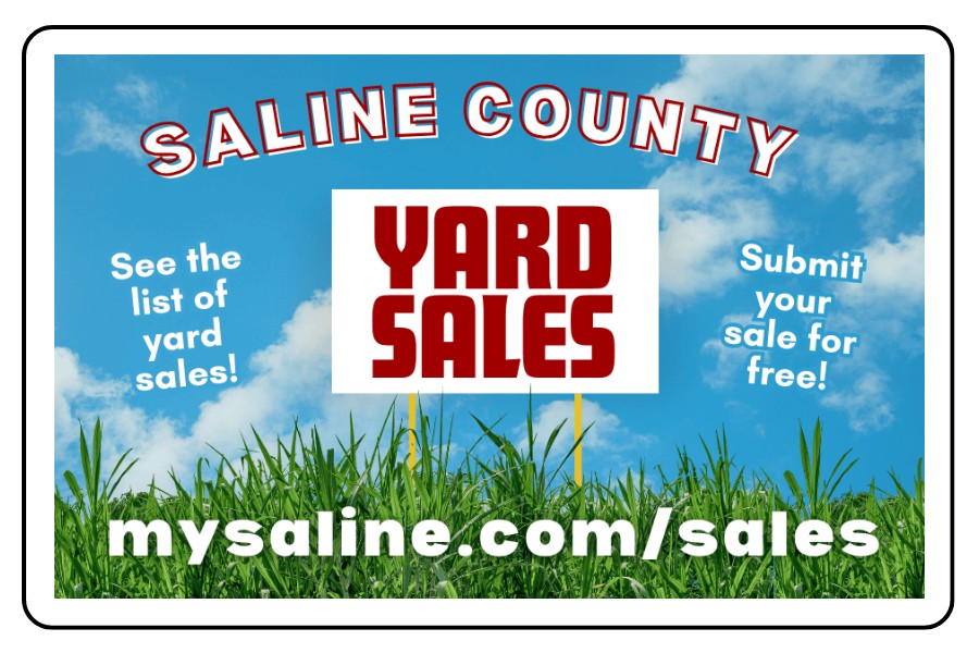 See the List of Saline County Yard Sales and Submit Your Own!