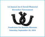 Play in the Inaugural Joe E Duvall Memorial Horseshoe Tournament Sept 28th