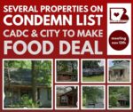 Benton to discuss condemning several properties; Food deal with CADC - Nov 12th