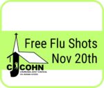 Get a flu shot for free at CJCOHN Nov 20th